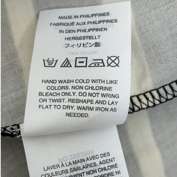 J. Crew Mini Dress Size S Black and White Striped Shift Preppy Casual Chic - Picture 7 of 7